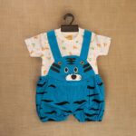 Blue animal design jumpsuit