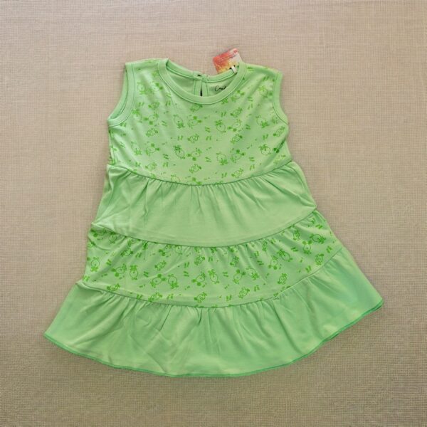 Green frock for babies