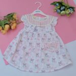 rabbit printed frocks for baby girls