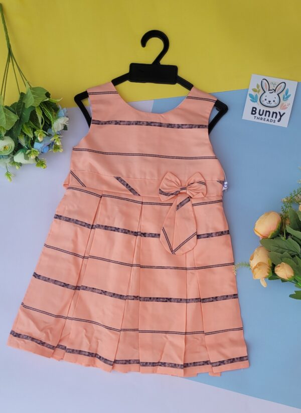 Pink cotton frocks for babies