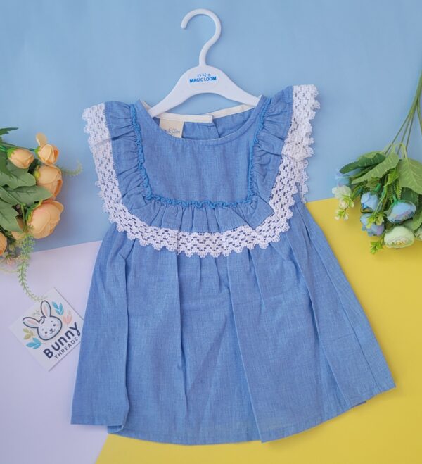 blue cotton frocks