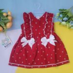 Red cotton frocks