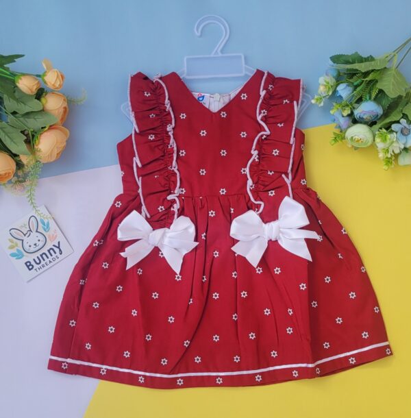 Red cotton frocks