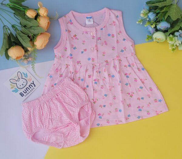 pink frock for babies