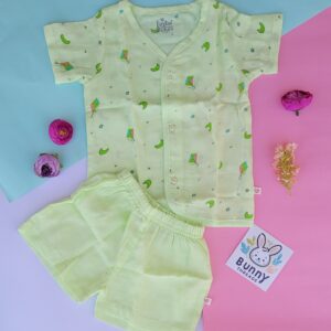 Cotton Jabla and Shorts set for babies