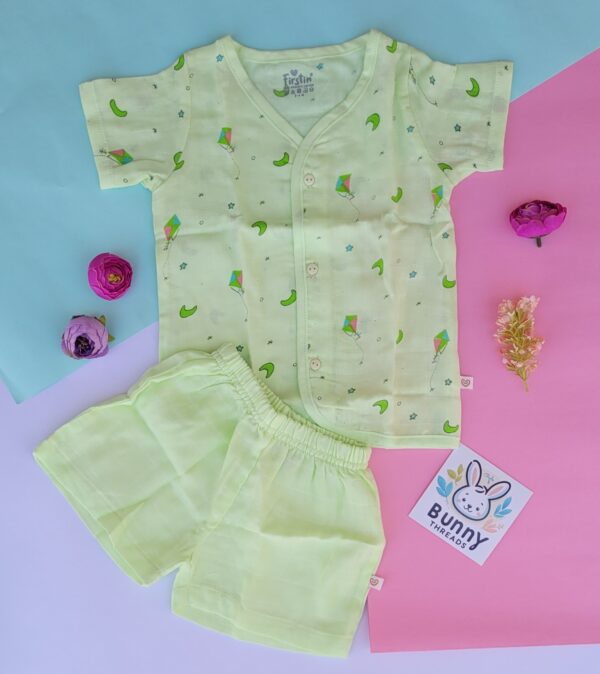 Cotton Jabla and Shorts set for babies