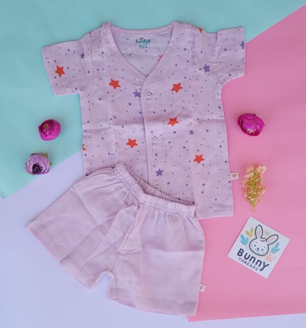 Organic Muslin Cotton Jabla Shorts Set