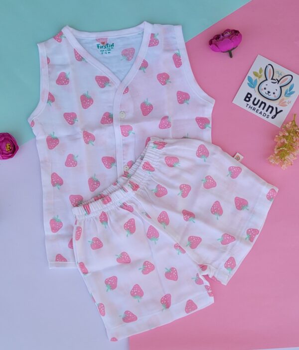 fruit print jabla shorts set