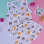 bear print jabla set for babies