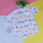 kids cotton shirt with animal print