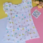 organic muslin cotton frocks for baby girl