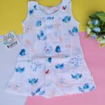 sleeveless muslin frocks