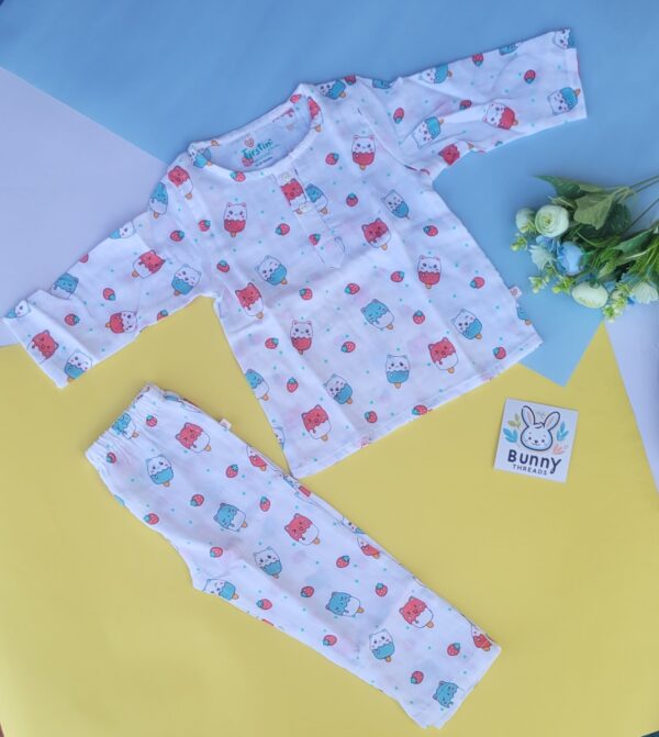 Organic Muslin cotton pyjama set