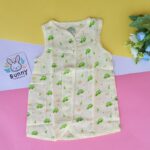 Colour muslin frock for baby girl