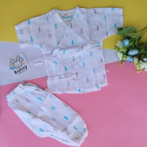 Organic muslin kimono set