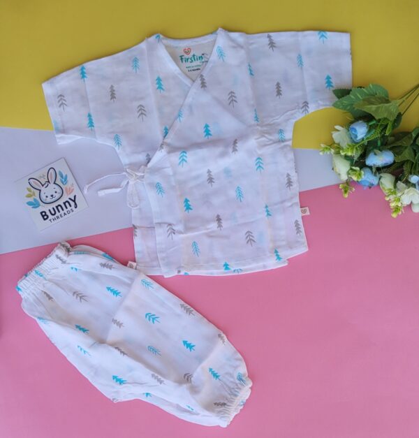 Organic muslin kimono set