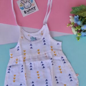 organic muslin cotton frocks for newborn babies