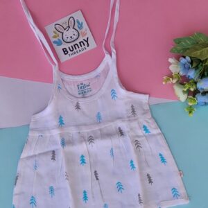 organic muslin cotton baby frocks for 0-3 months