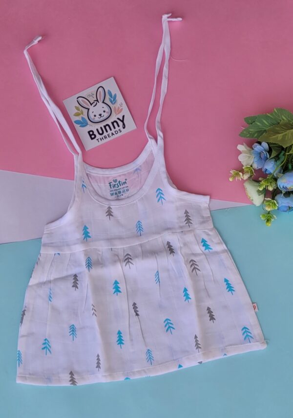 organic muslin cotton baby frocks for 0-3 months