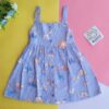 blue cotton frock for babies