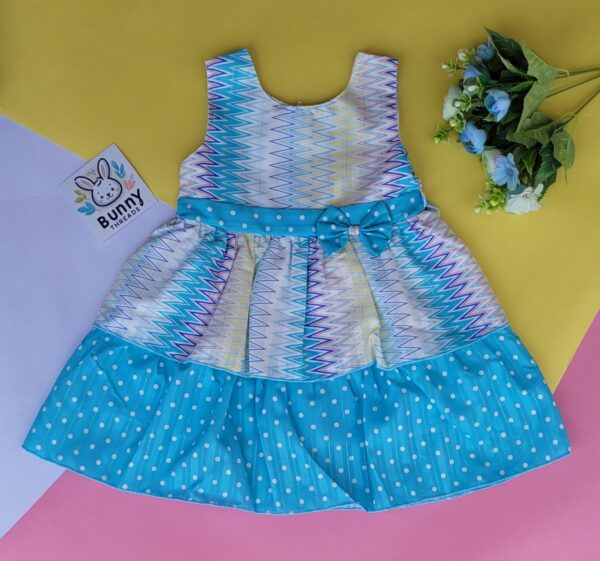 Blue cotton frock for your baby