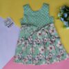 Back knot cotton frock