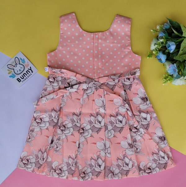 Cotton frock with inner lining for baby