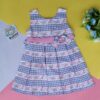 flower printed cotton frock for baby