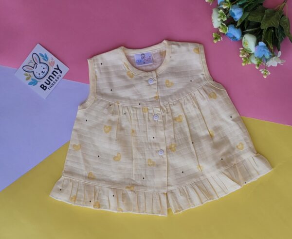 Soft muslin cotton frock for newborn