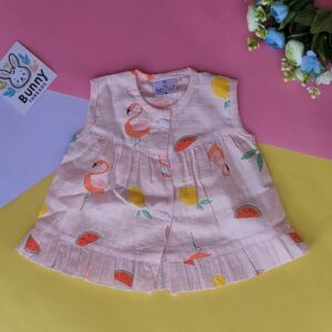 Muslin frock for baby girl