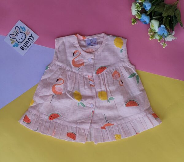 Muslin frock for baby girl