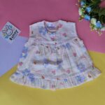 0-6 month muslin front button frock