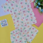 Organic muslin cotton sleeve jabla shorts set