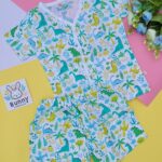 Muslin cotton jabla shorts set for baby