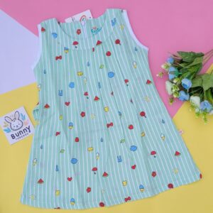 Muslin Sleeveless frock for baby