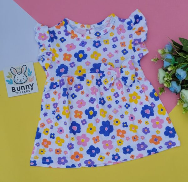 Cotton frock for born babies