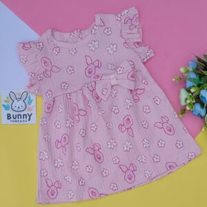 Combed cotton frock for babies