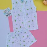 Muslin cotton jabla shorts set