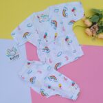 Organic muslin kimono set for babies