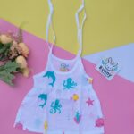 Newborn baby girl muslin frock