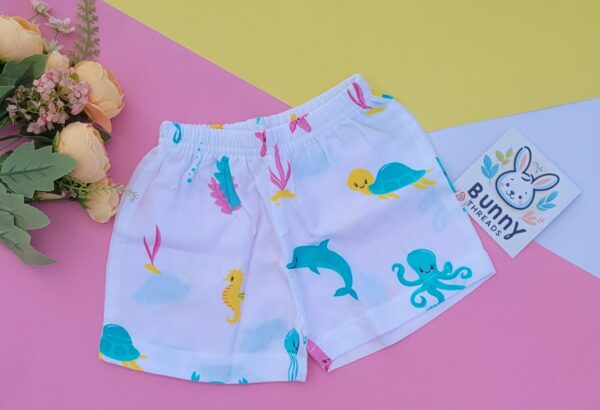 Organic Muslin cotton shorts for babies