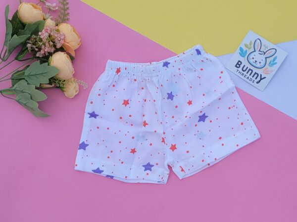 Organic muslin cotton shorts