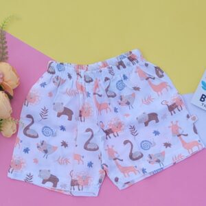 Organic muslin cotton shorts for babies