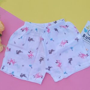 Organic muslin cotton shorts for babies