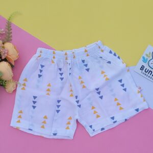 arrow print muslin cotton shorts