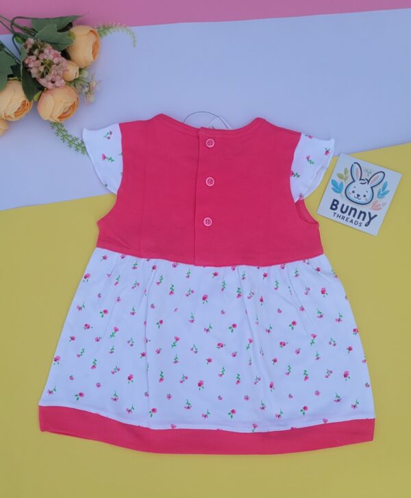 Tango back button frock for baby girl