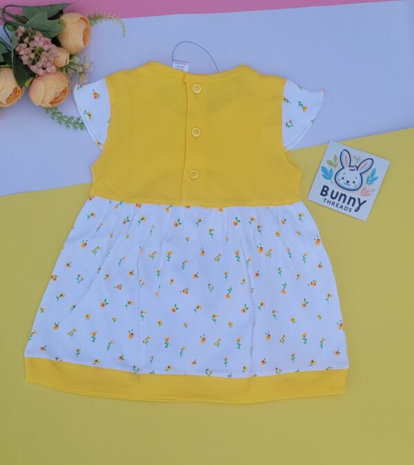 Yellow Tango cotton frock for baby girl