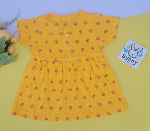 Back button frock for girl baby