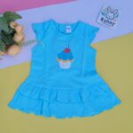 Tango knitted cotton frock for baby girl