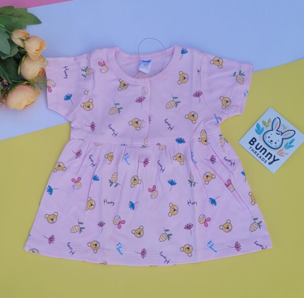 Tango Pink cotton baby frock